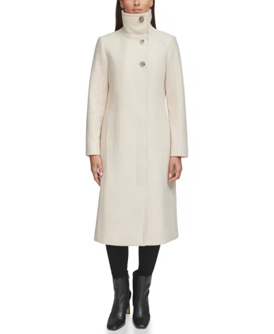 Kenneth Cole Women's Melton Wool Blend Peacoat In Beige