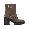 Kenneth Cole Women's Cole New York Rhode Ankle Boots In Dark Taupe In Brown