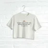 Kenneth Cole Women's Come Out Cropped Tee In Faded Bone