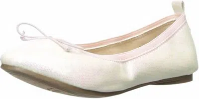 Kenneth Cole Women's Copy Tap Ballet Flat In White Shimmer