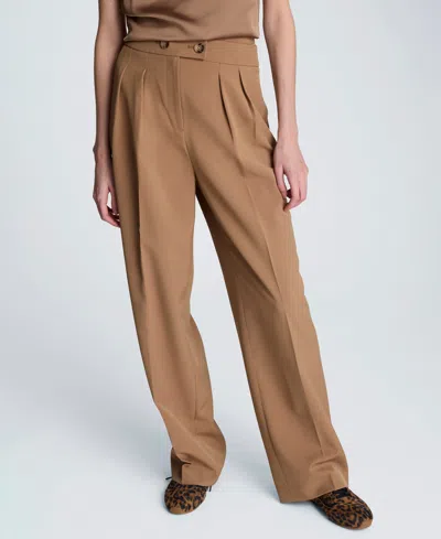 Kenneth Cole Women's Criss Cross Waist Pants In Brown