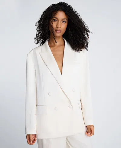 KENNETH COLE WOMEN'S DOUBLE-BREASTED BOYFRIEND JACKET