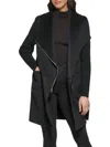 Kenneth Cole Double Face Wool-blend Coat In Black