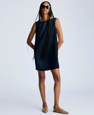 KENNETH COLE WOMEN'S DRAPED OPEN-BACK SHIFT DRESS