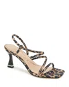 Kenneth Cole Dreama Leopard Print Strappy Heel Sandal