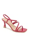 Kenneth Cole Dreama Patent Strappy Heel Sandal In Red Patent
