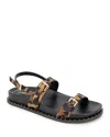 Kenneth Cole Drinity Flat Slingback Sandal In Leopard