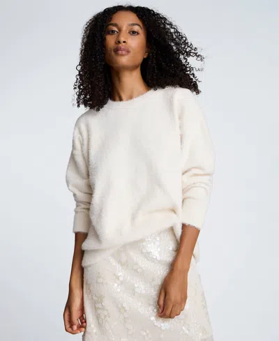 KENNETH COLE WOMEN'S EYELASH CREWNECK SWEATER