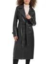 Kenneth Cole Belted Duster Jacket In Black