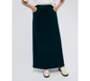 Kenneth Cole Belted Maxi Skirt In Dark Navy