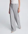 Kenneth Cole Women's Fly Front High-rise Boyfriend Pants In Gray