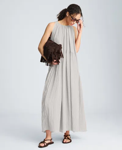 Kenneth Cole Women's Halter Neck Tiered Maxi Dress In Gray