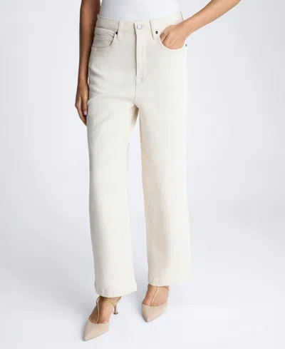 KENNETH COLE WOMEN'S HIGH-RISE BARREL-LEG DENIM JEANS