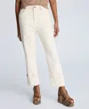 Kenneth Cole Straight Leg Wide Cuff Jean In Ecru Wash