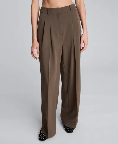 KENNETH COLE WOMEN'S HIGH RISE WIDE LEG PANTS