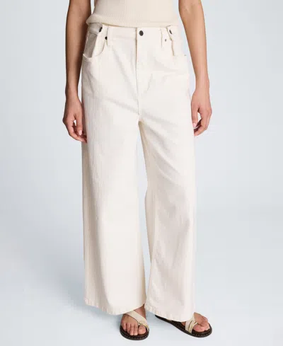 Kenneth Cole Women's High-rise Wide-leg Pants In White