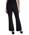 Kenneth Cole High Rise Pull On Flare Zip Back Pant In Multi