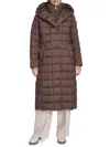 Kenneth Cole Women's Hooded Longline Puffer Jacket In Brown