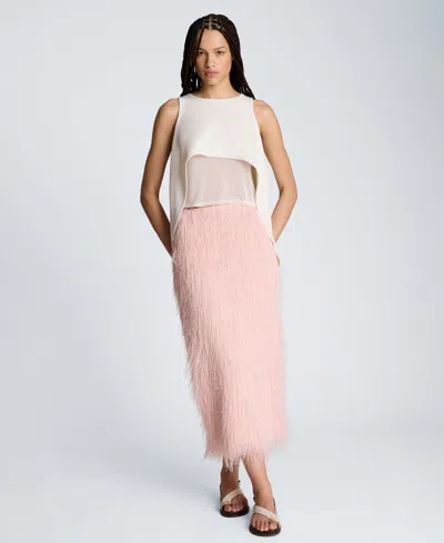 Kenneth Cole Women's Layered High-low Tank Top In White