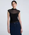 Kenneth Cole Denim Fly Front 4-pocket Maxi Skirt With Fray Hem