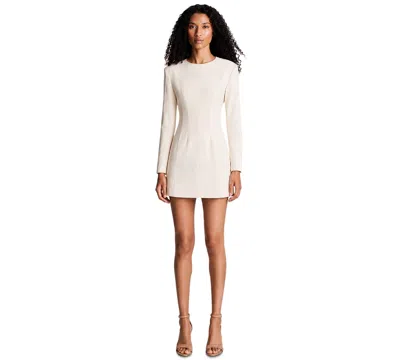 Kenneth Cole Women's Long-sleeve Reversed Blazer Mini Dress In White