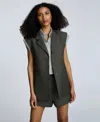 Kenneth Cole Luxe Twill Three Button Notch Collar Vest