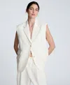 Kenneth Cole Women's Luxe Twill Triple-pocket Vest