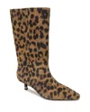 Kenneth Cole Meryl Pointed Toe Boot In Leopard Suede