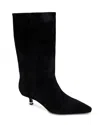 Kenneth Cole Meryl Pointed Toe Boot In Black Suede