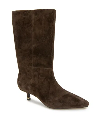 KENNETH COLE WOMEN'S MERYL POINTED TOE KITTEN HEEL ANKLE BOOTS
