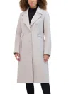 Kenneth Cole Women's Military Wool Blend Overcoat In Platinum