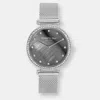 KENNETH COLE KENNETH COLE WOMEN'S MOTHER-OF PEARL MESH KC50927001 SILVER STAINLESS-STEEL QUARTZ DRESS WATCH