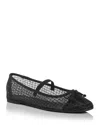 Kenneth Cole Myra Mesh Ballet Flat In Black Mesh