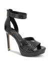 Kenneth Cole Nadine Ankle Strap Platform Sandal In Black Snake