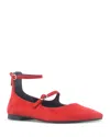 Kenneth Cole Nolita Ankle Strap Mary Jane Flat In Fuego Suede