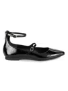 Kenneth Cole Nolita Ankle Strap Mary Jane Flat In Black
