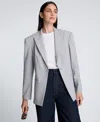Kenneth Cole Slim Fit Windowpane Plaid Jacket In Gray