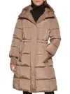 Kenneth Cole Women's Puffer Anorak In Truffle
