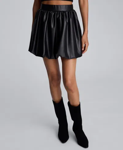 KENNETH COLE WOMEN'S PULL-ON BUBBLE MINI SKIRT