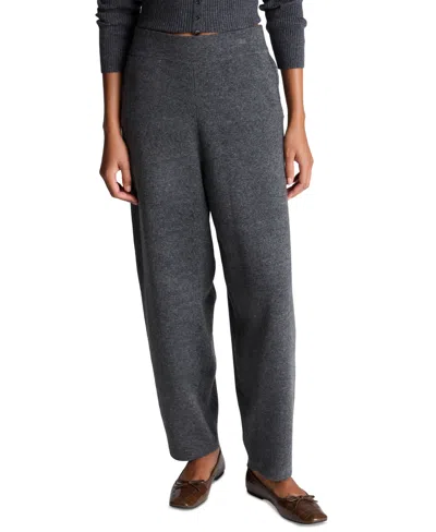 Kenneth Cole Women's Pull-on Barrel Leg Elastic-waist Pants In Gray