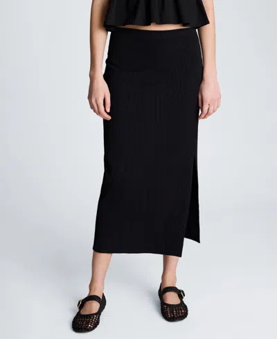 Kenneth Cole Women's Pull-on Midi Skirt In Black
