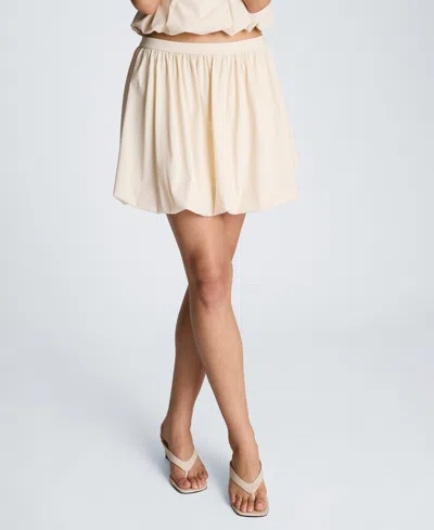 Kenneth Cole Women's Pull-on Mini Bubble Skirt In Neutral