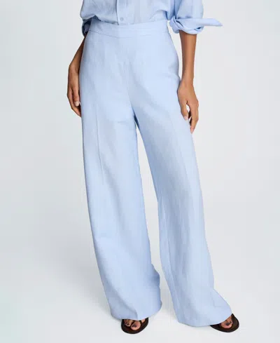 Kenneth Cole Women's Pull-on Wide-leg Pants In Blue