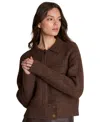 Kenneth Cole Utility Knit Jacket In Brown