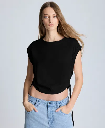 KENNETH COLE WOMEN'S RUCHED CROPPED TANK TOP