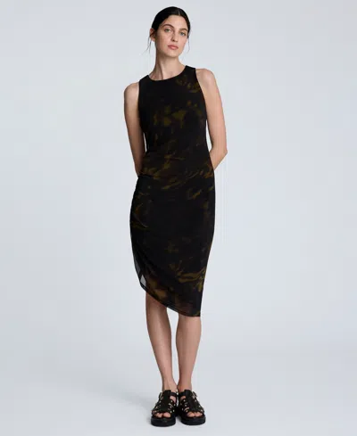 KENNETH COLE WOMEN'S SANDRA SIDE-RUCHED ASYMMETRIC TANK DRESS