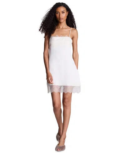 Kenneth Cole Women's Satin Slip Mini Dress In Gray