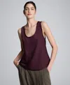 Kenneth Cole Women's Scoop Neck Sleeveless Tank Top In Burgundy