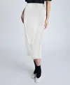 Kenneth Cole Sheer Pencil Skirt In Pure White