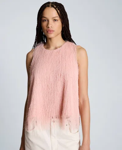 Kenneth Cole Women's Sleeveless Crewneck Tank Top In Pink